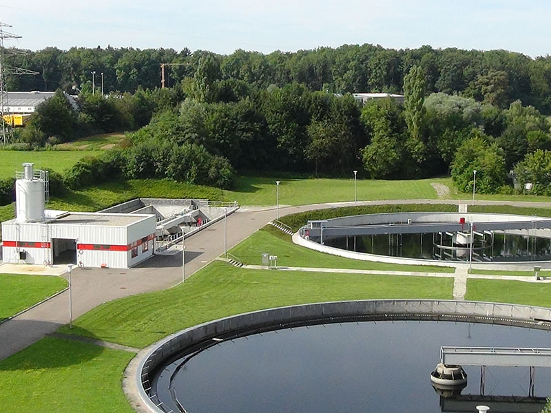 AZV-Klaerwerk-Langwiese-Sedimen­tations­becken