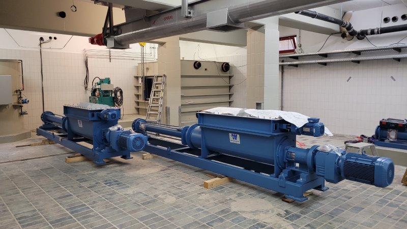 AZV Klärwerk Langwiese Schlammentwässerung